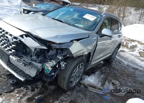 2022 Hyundai Santa Fe Plug-In Hybrid Limited z USA, uszkodzony, nr VIN KM8S7DA23NU051760